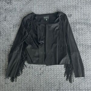 Silver Jeans Black Fringe Blazer